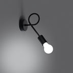 Wandleuchte LEVAR schwarz Sollux Lighting