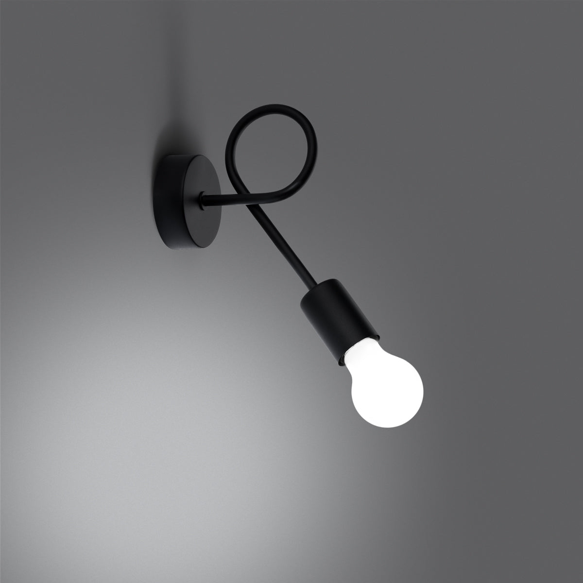 Wandleuchte LEVAR schwarz Sollux Lighting