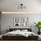 Deckenleuchte LEVAR schwarz Sollux Lighting