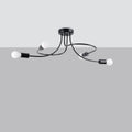 Deckenleuchte LEVAR schwarz Sollux Lighting
