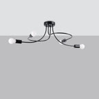Deckenleuchte LEVAR schwarz Sollux Lighting