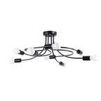 Deckenleuchte LEVAR 8 schwarz Sollux Lighting