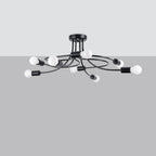 Deckenleuchte LEVAR 8 schwarz Sollux Lighting