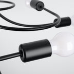 Deckenleuchte LEVAR 8 schwarz Sollux Lighting