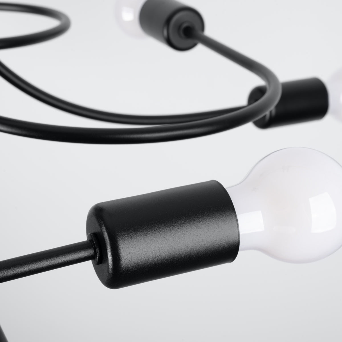 Deckenleuchte LEVAR 8 schwarz Sollux Lighting