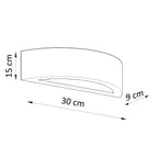 Wandleuchte Keramik ATENA 30 Sollux Lighting