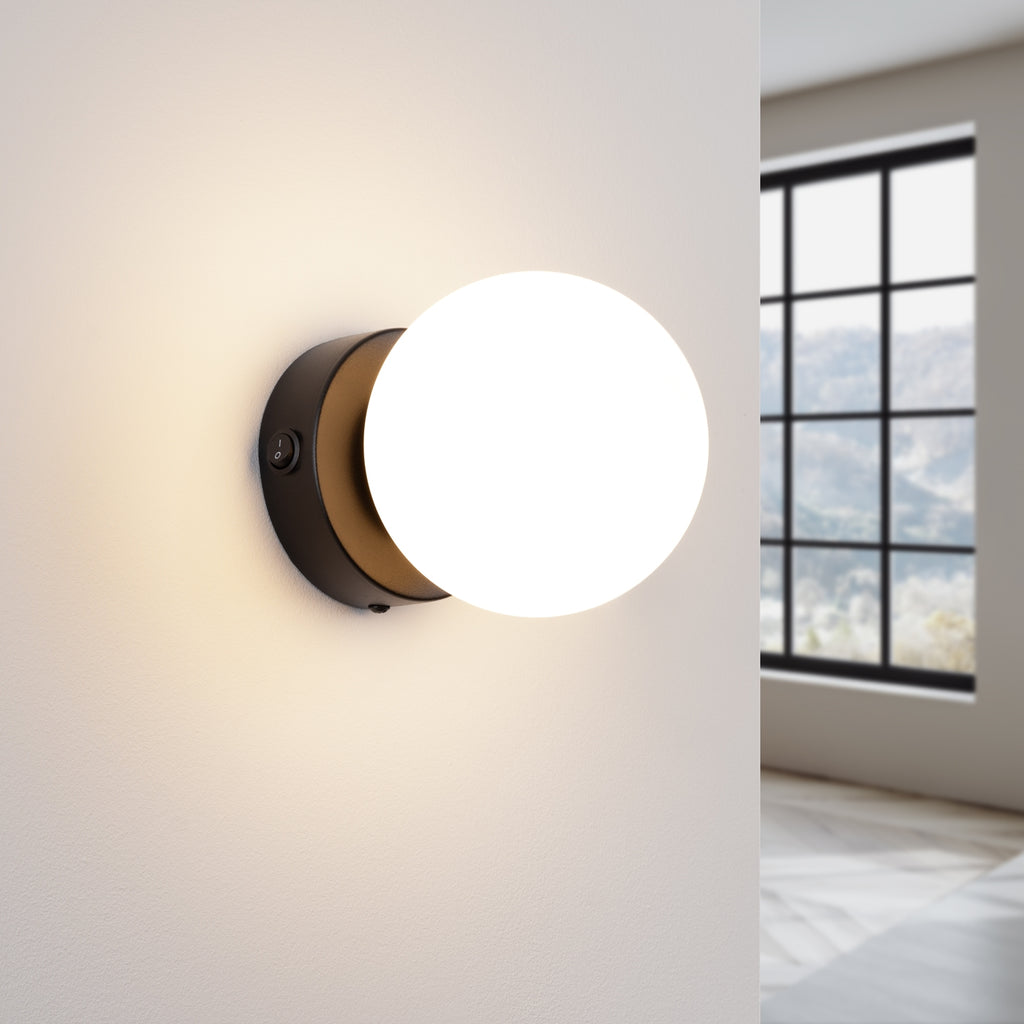 Wandleuchte YOLI 1 Schwarz Sollux Lighting