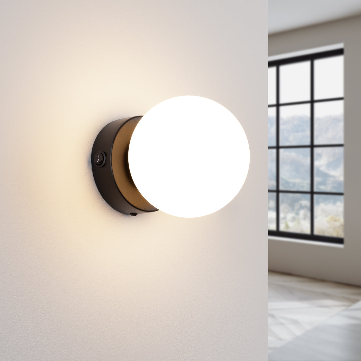 Wandleuchte YOLI 1 Schwarz Sollux Lighting
