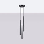 Pendelleuchte BLISS 3P Schwarz Sollux Lighting