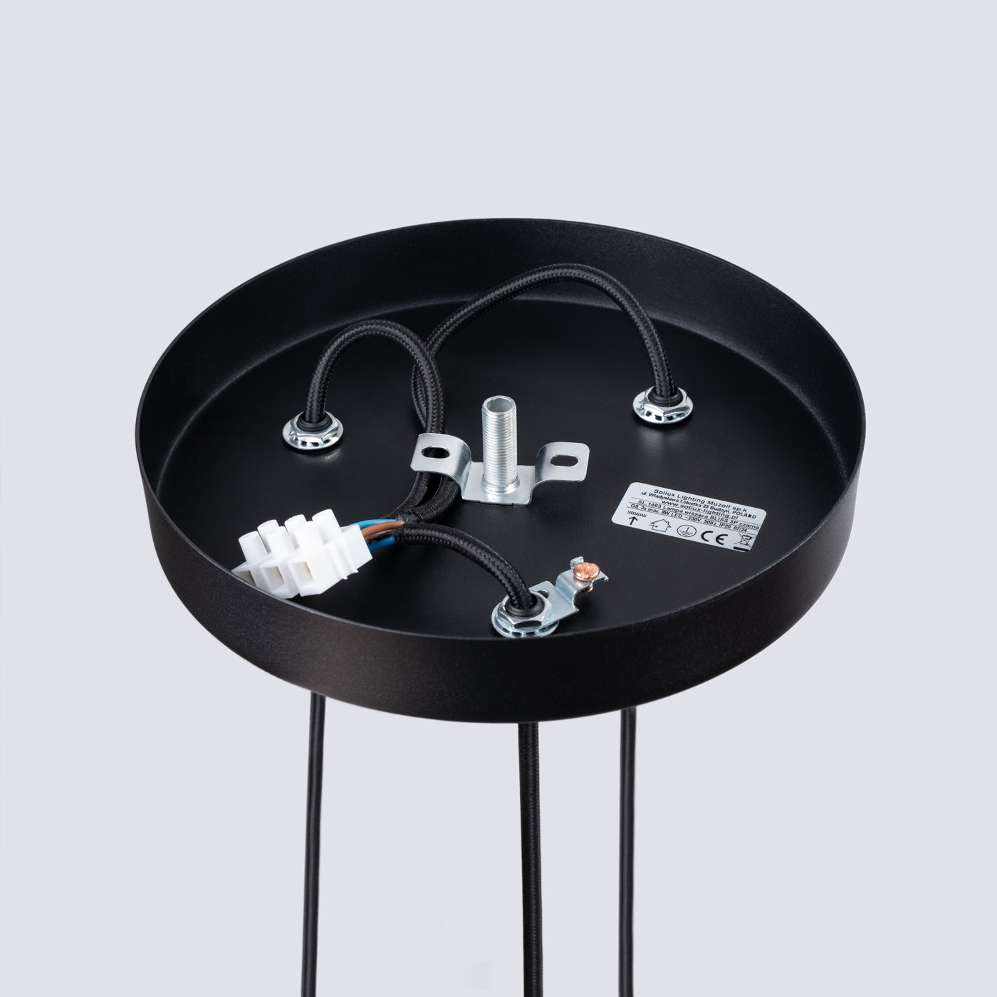 Pendelleuchte BLISS 3P Schwarz Sollux Lighting