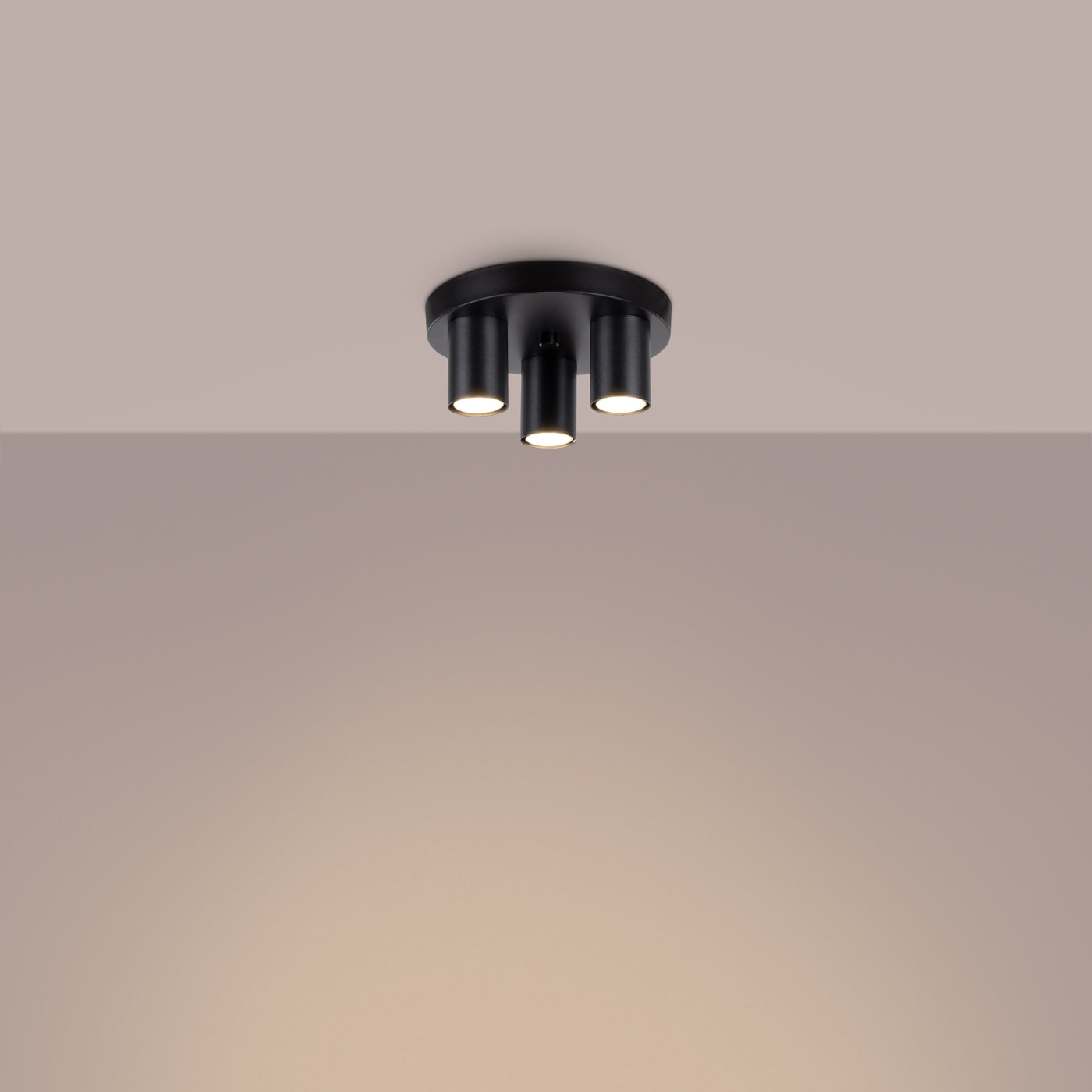 Deckenleuchte - Spot - Strahler  LAGOS 3P Schwarz Sollux Lighting