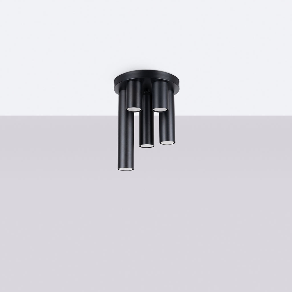 Deckenleuchte - Spot - Strahler  LAGOS 5P Schwarz Sollux Lighting
