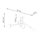 Pendelleuchte LOOP 2 Weiß Sollux Lighting