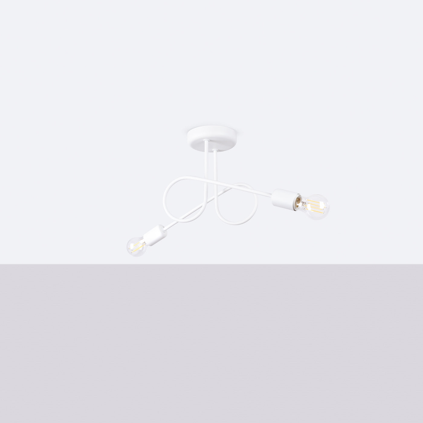 Pendelleuchte LOOP 2 Weiß Sollux Lighting