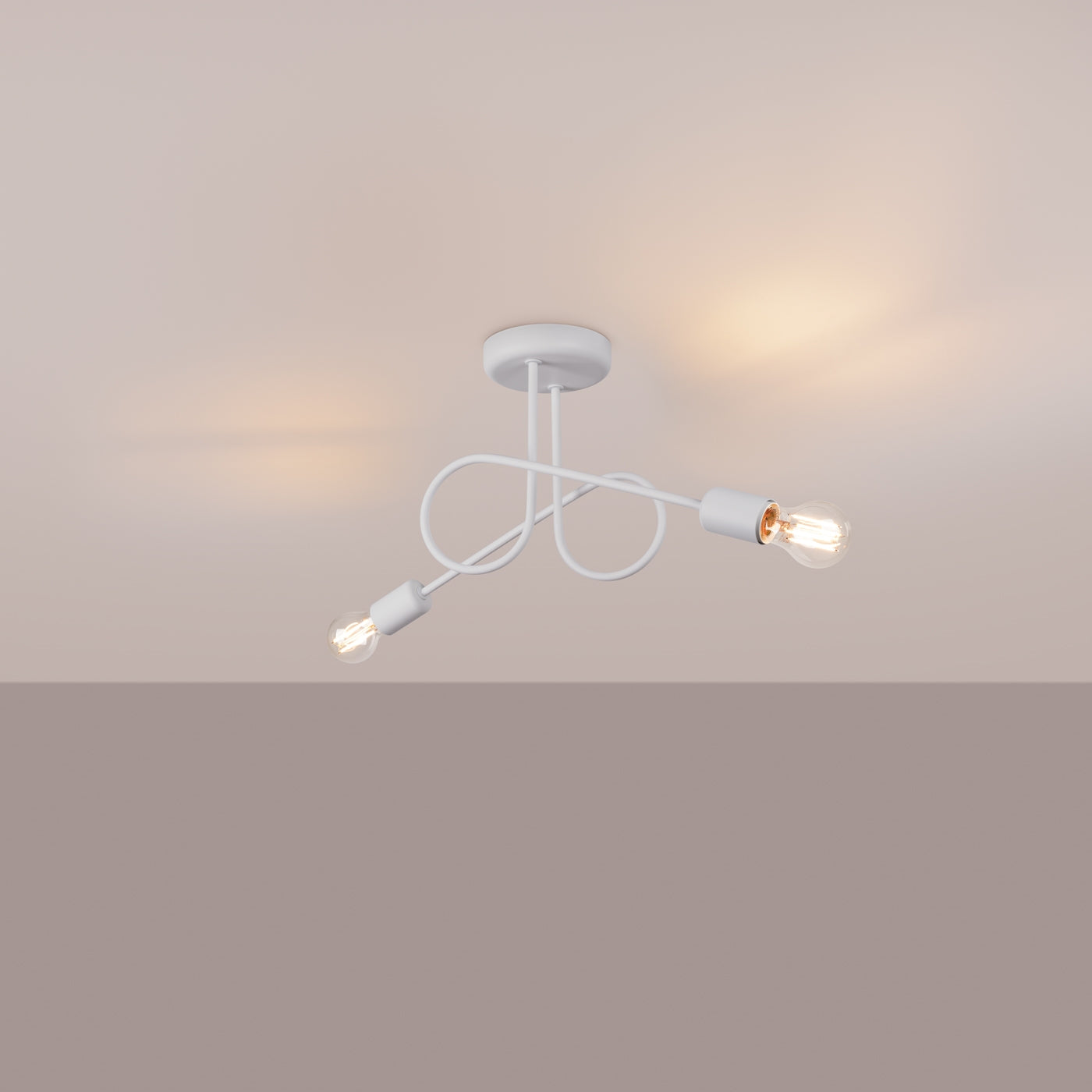Pendelleuchte LOOP 2 Weiß Sollux Lighting