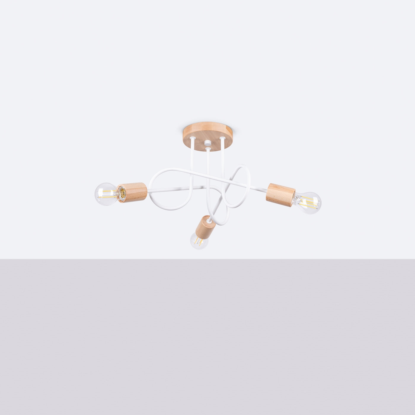 Pendelleuchte EMBER 3 Weiß Sollux Lighting