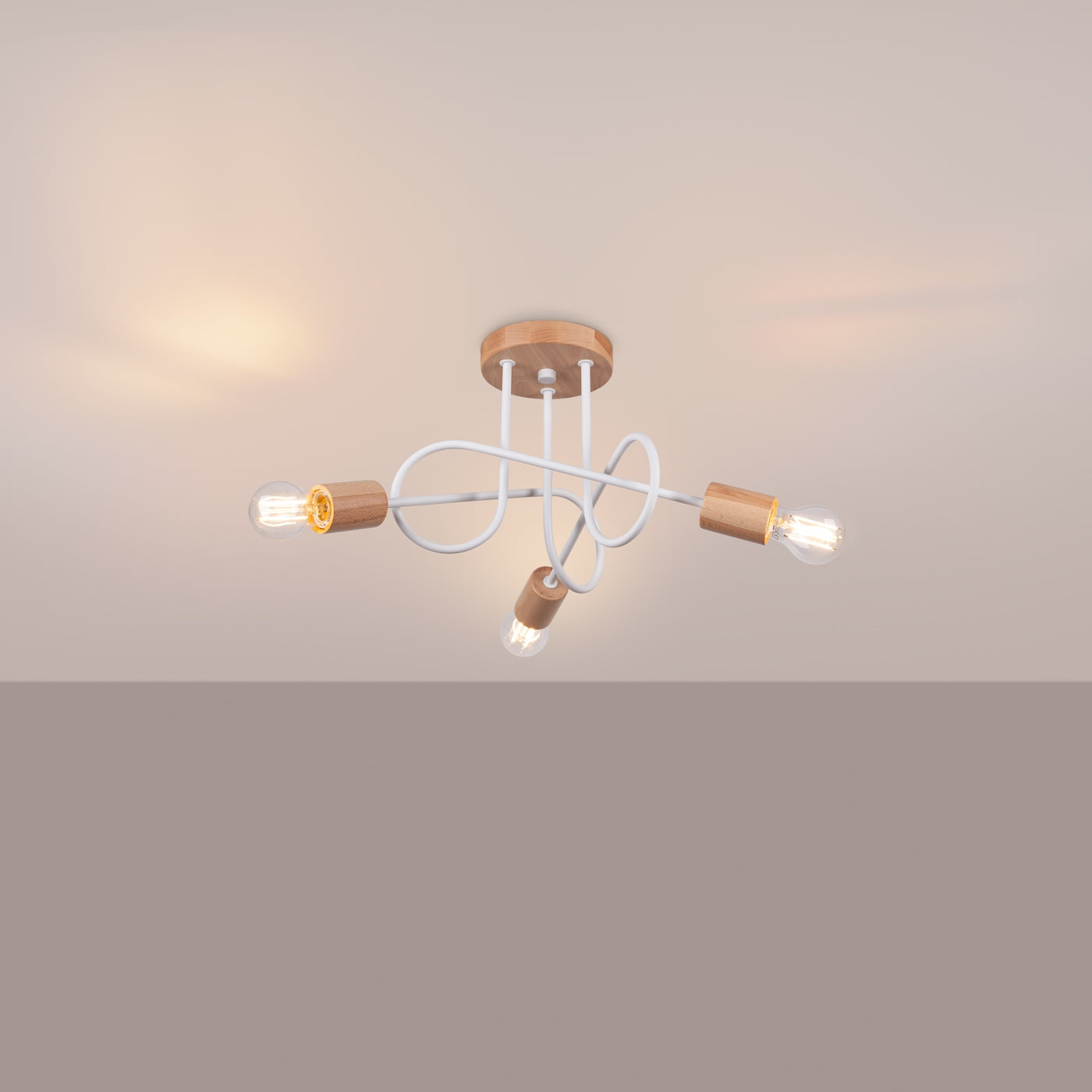 Pendelleuchte EMBER 3 Weiß Sollux Lighting