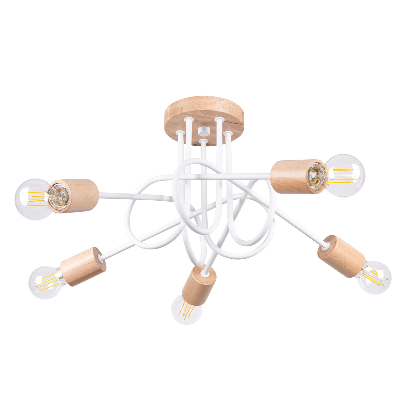 Pendelleuchte 5 Weiß Sollux Lighting