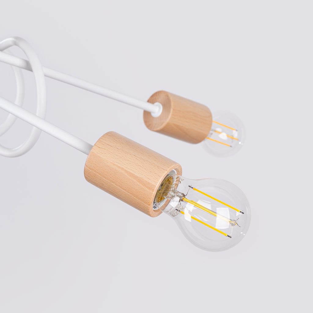 Pendelleuchte 5 Weiß Sollux Lighting
