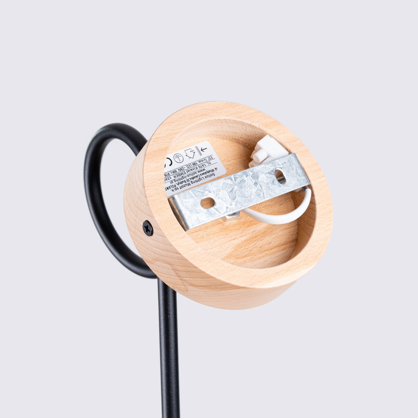 Wandleuchte EMBER Schwarz Sollux Lighting