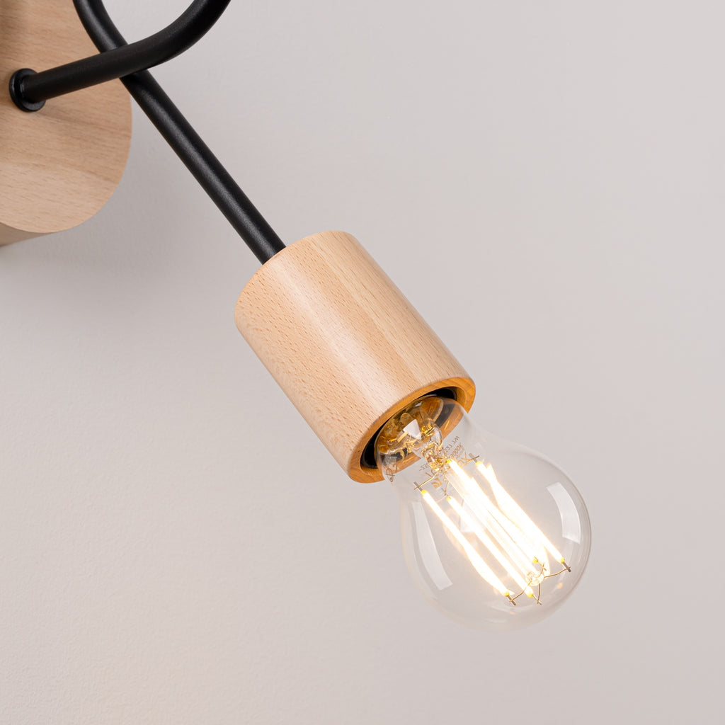 Wandleuchte EMBER Schwarz Sollux Lighting