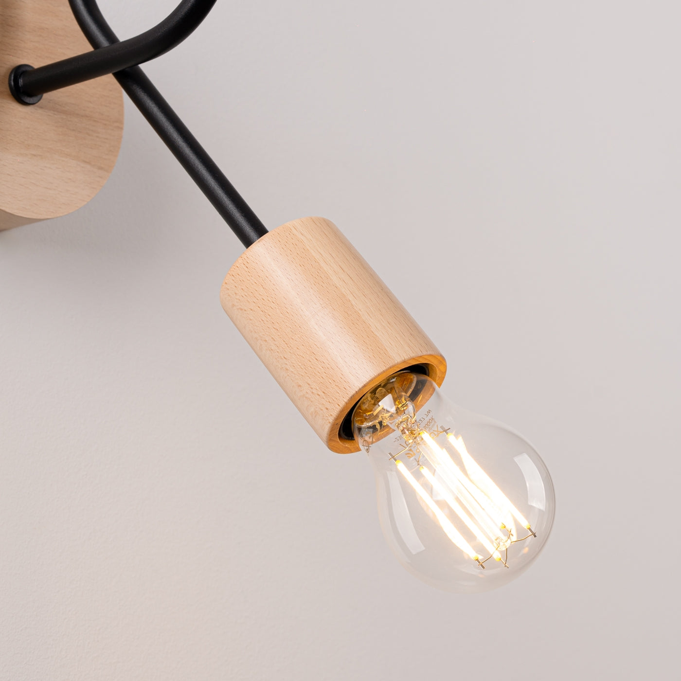 Wandleuchte EMBER Schwarz Sollux Lighting