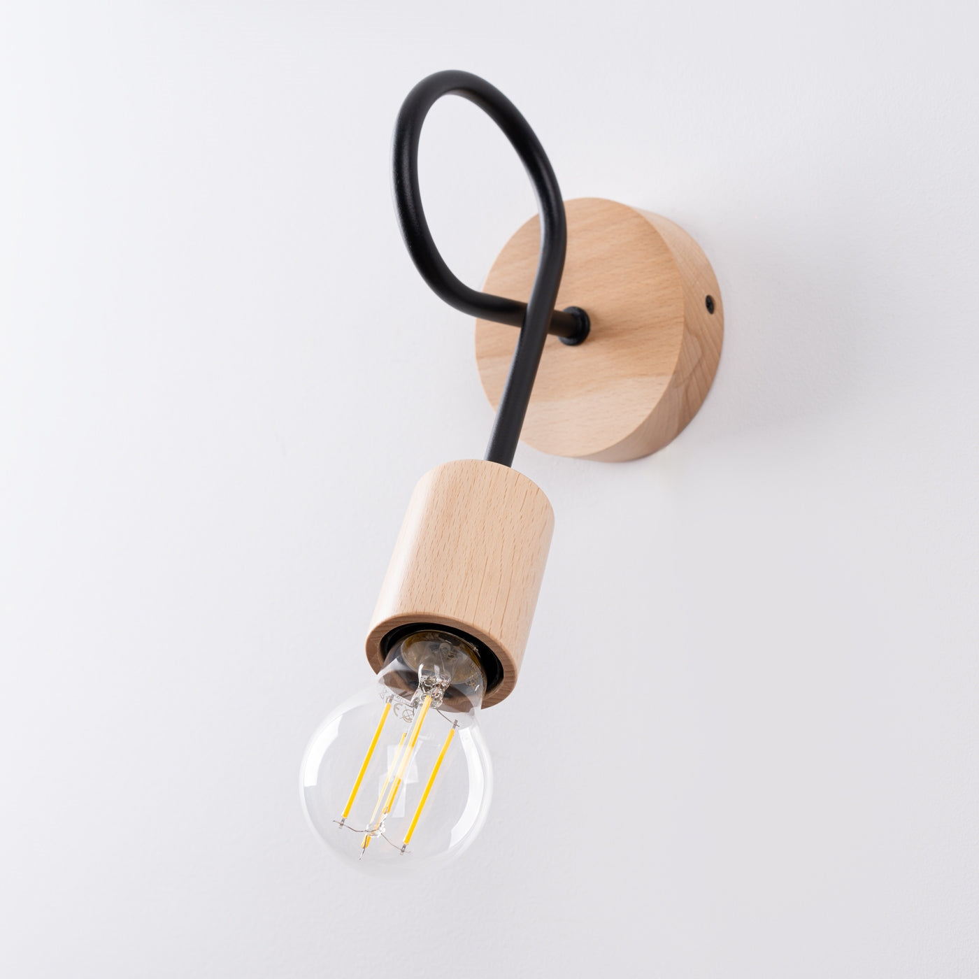 Wandleuchte EMBER Schwarz Sollux Lighting