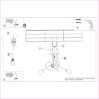 Pendelleuchte EMBER 3 Schwarz Sollux Lighting