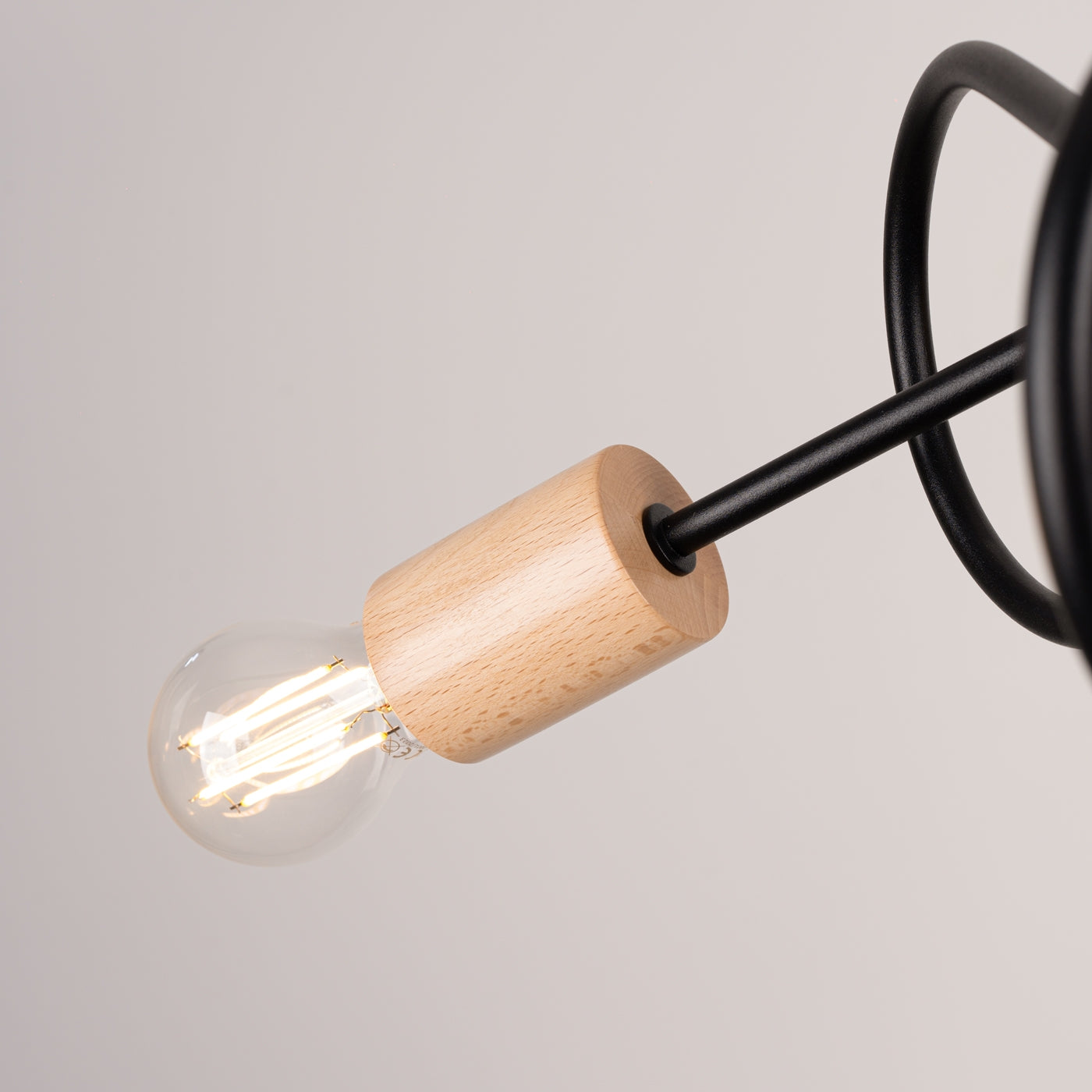 Pendelleuchte EMBER 3 Schwarz Sollux Lighting
