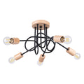 Pendelleuchte EMBER 5 Schwarz Sollux Lighting