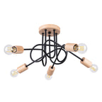 Pendelleuchte EMBER 5 Schwarz Sollux Lighting