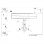 Pendelleuchte EMBER 5 Schwarz Sollux Lighting