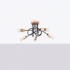 Pendelleuchte EMBER 5 Schwarz Sollux Lighting