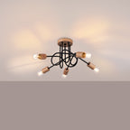 Pendelleuchte EMBER 5 Schwarz Sollux Lighting