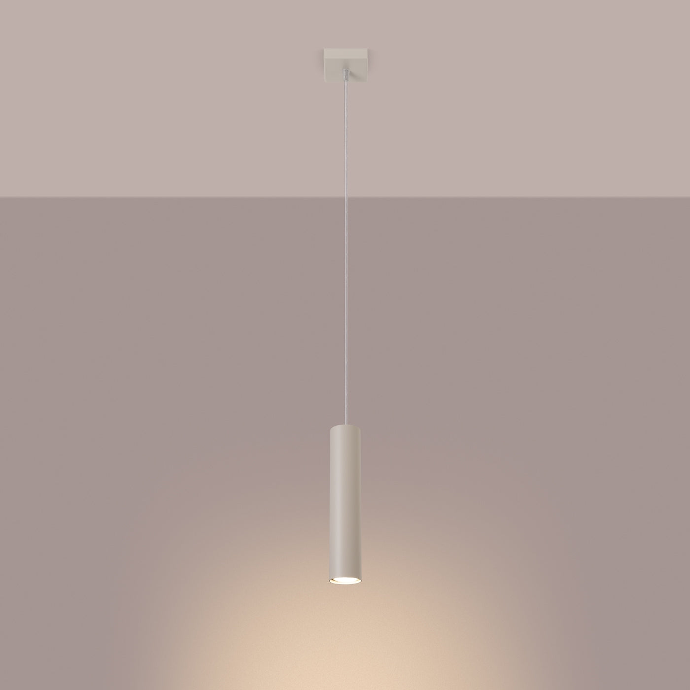 Pendelleuchte LAGOS 1 beige Sollux Lighting