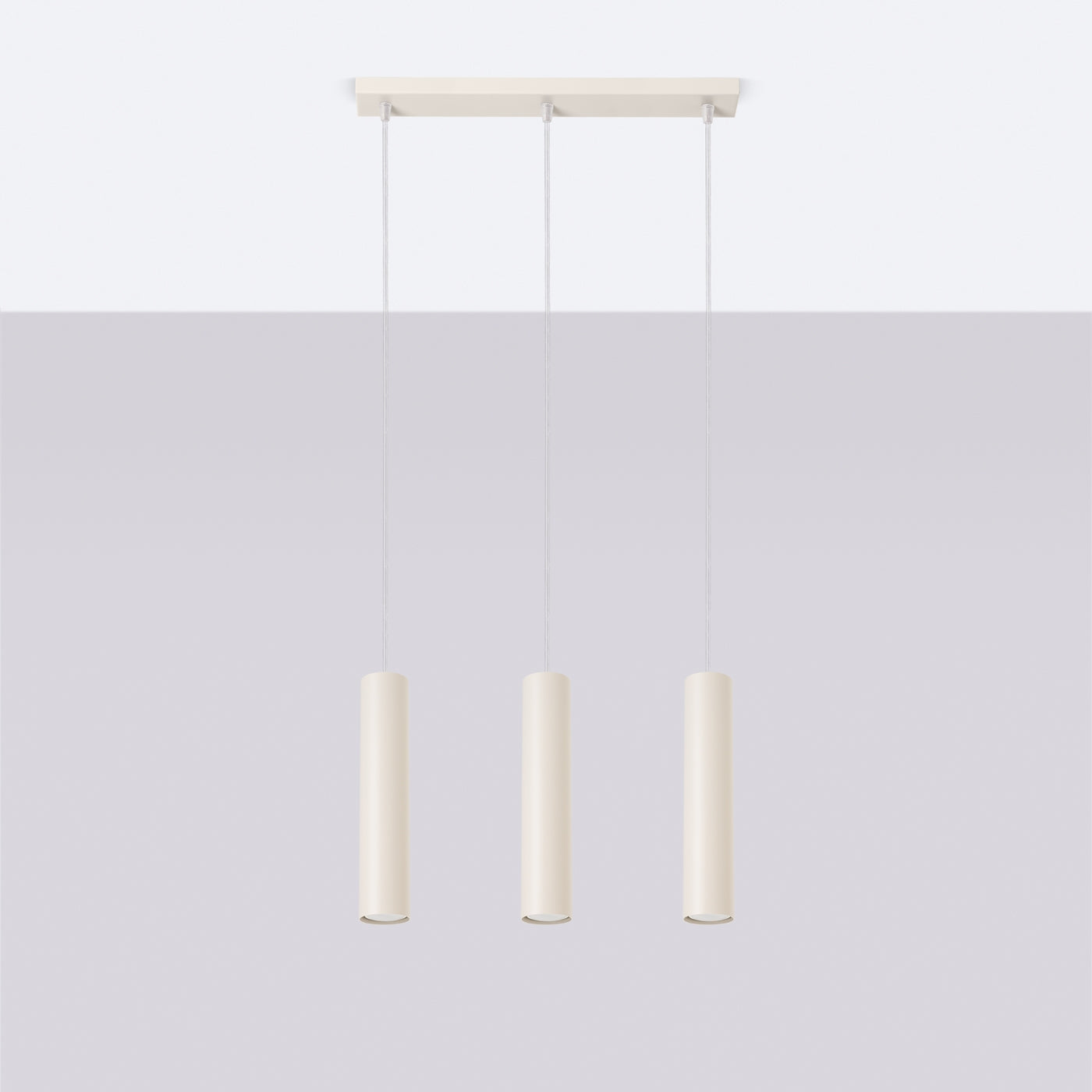 Pendelleuchte LAGOS 3L beige Sollux Lighting