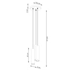 Pendelleuchte LAGOS 3P beige Sollux Lighting