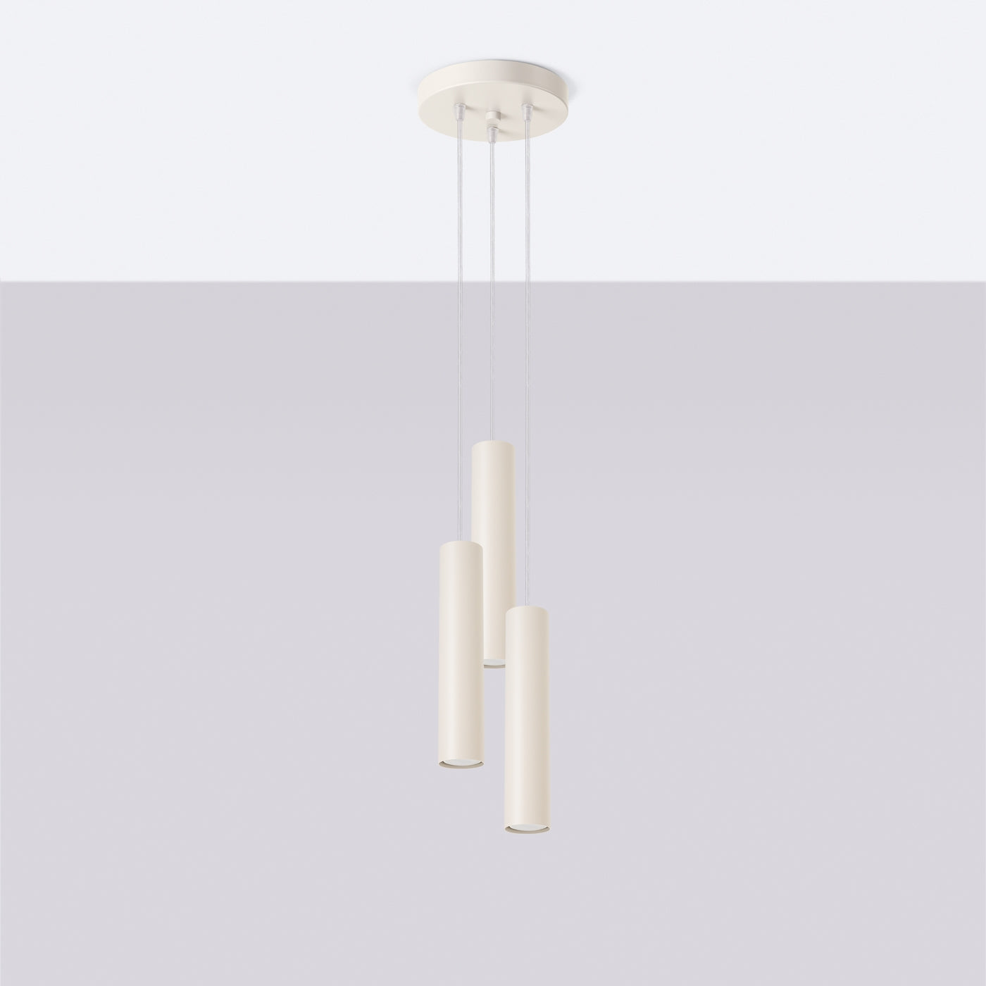 Pendelleuchte LAGOS 3P beige Sollux Lighting