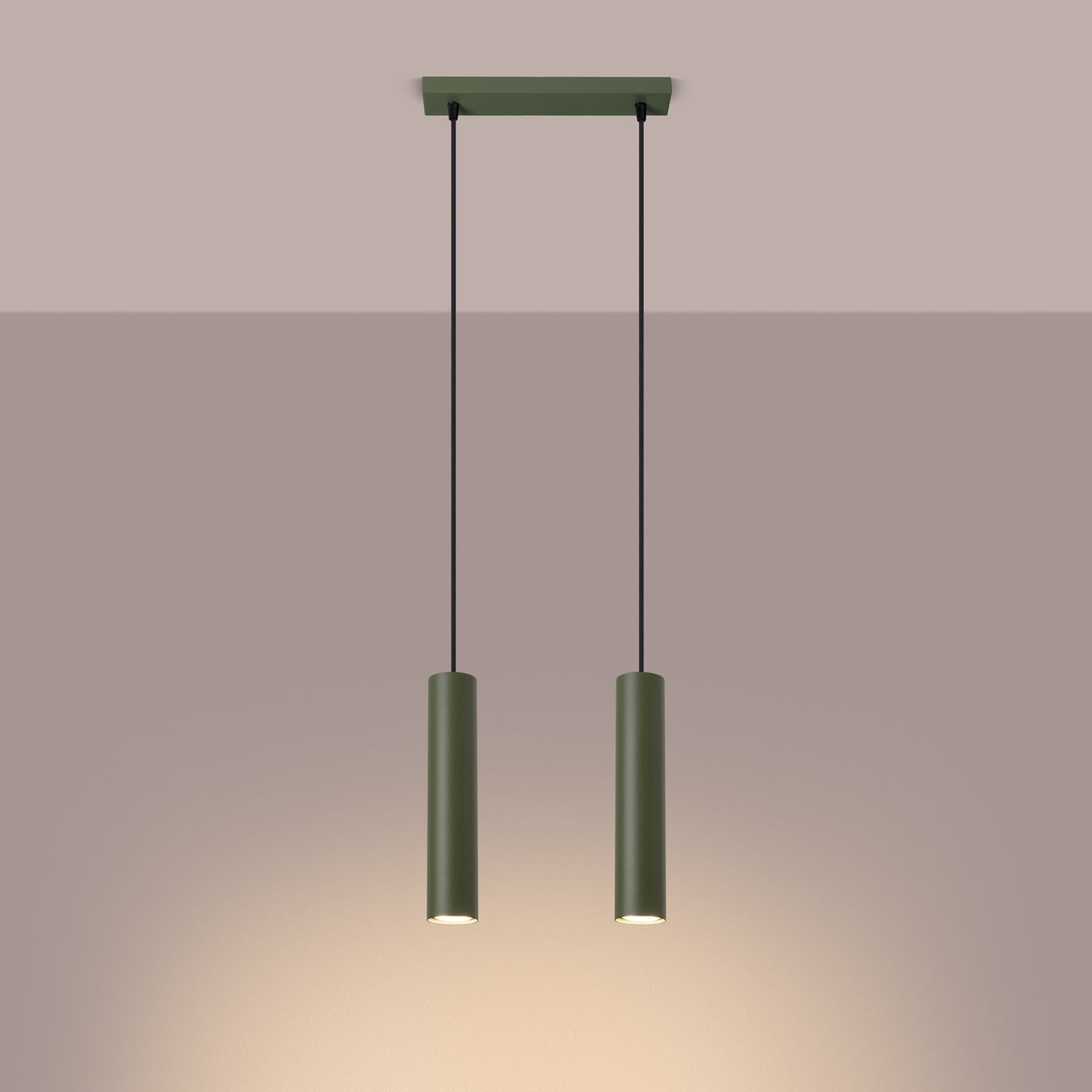 Pendelleuchte LAGOS 2 olivgrün Sollux Lighting