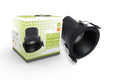 LED Einbaustrahler 6W Ø81mm 40° dimmbar - Lichtfarbe: Warmweiß 3000K - Farbe: Schwarz
