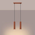 Pendelleuchte LAGOS 2 roter Ocker Sollux Lighting