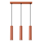 Pendelleuchte LAGOS 3L roter Ocker Sollux Lighting