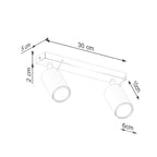 Deckenleuchte - Spot - Strahler RING 2 beige Sollux Lighting
