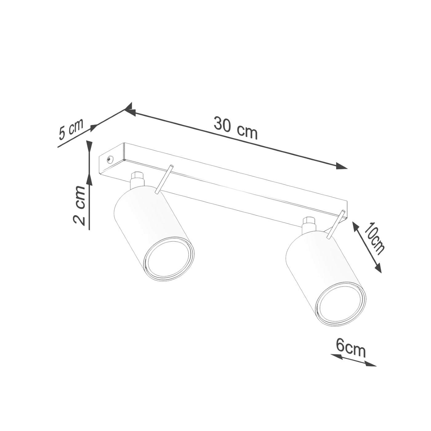 Deckenleuchte - Spot - Strahler RING 2 beige Sollux Lighting