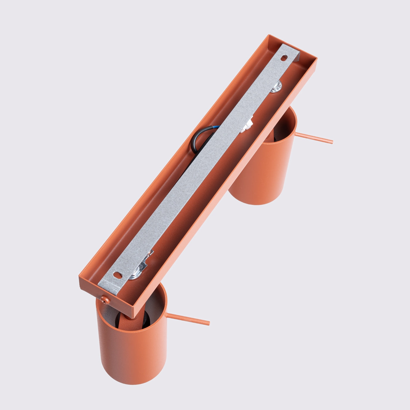 Deckenleuchte - Spot - Strahler RING 2 roter Ocker Sollux Lighting