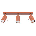 Deckenleuchte - Spot - Strahler RING 3L roter Ocker Sollux Lighting
