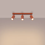 Deckenleuchte - Spot - Strahler RING 3L roter Ocker Sollux Lighting