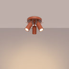 Deckenleuchte - Spot - Strahler RING 3P roter Ocker Sollux Lighting
