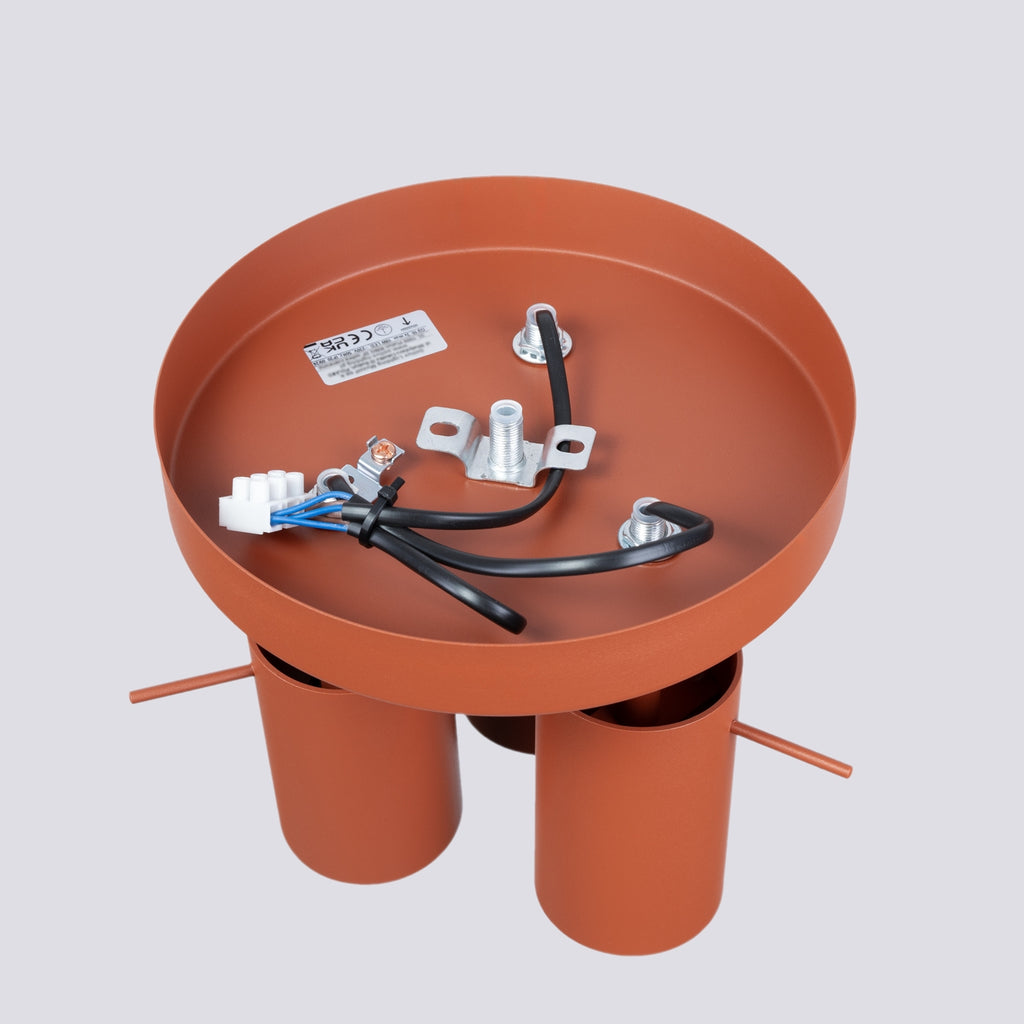 Deckenleuchte - Spot - Strahler RING 3P roter Ocker Sollux Lighting