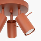 Deckenleuchte - Spot - Strahler RING 3P roter Ocker Sollux Lighting